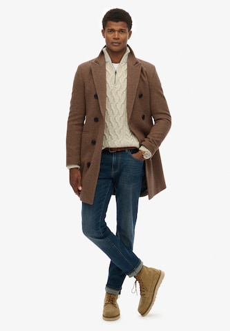 Manteau mi-saison 'Merchant Town' Superdry en marron