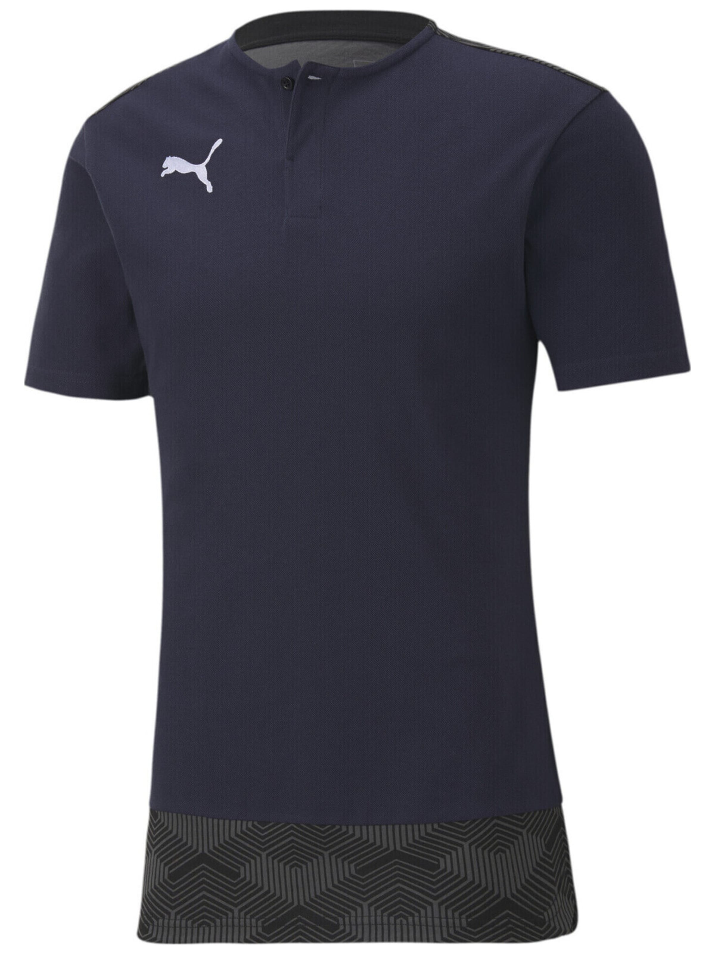 PUMA Shirt 'Puma Teamfinal 21 Casuals Polo'‌‌‌‌‌‌‌‌‌ in S in blau, Produktansicht