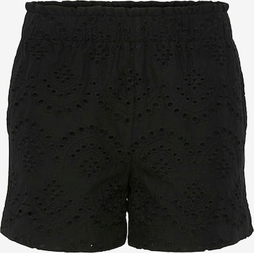 PIECES Regular Broek 'PCVilde' in Zwart: voorkant