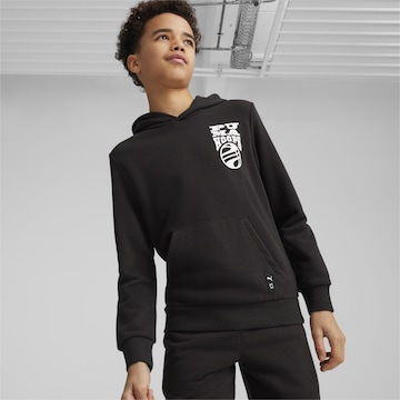 PUMA Athletic Sweatshirt in Black: front