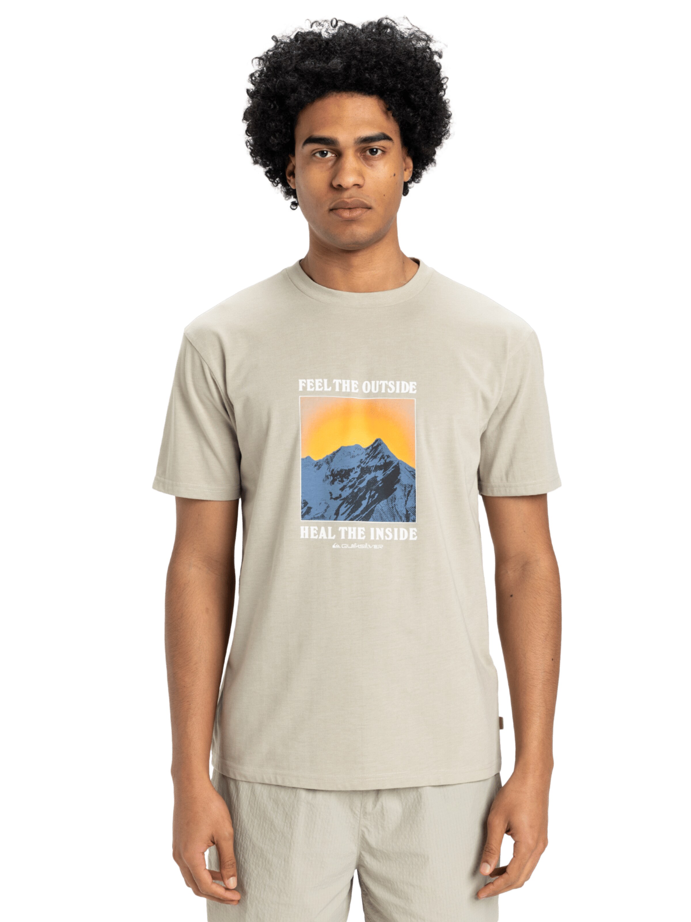 QUIKSILVER Shirt 'Feel The Outside' in Grey: front