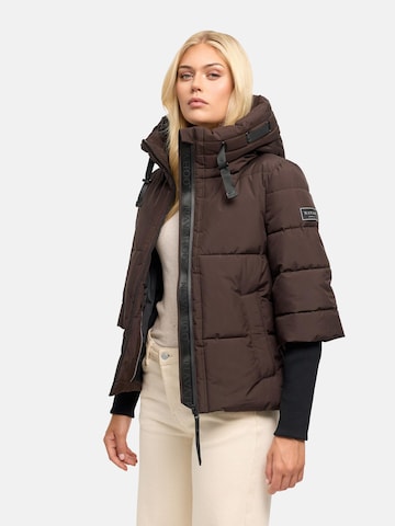 NAVAHOO Winterjas 'Lotusherz XIV' in Bruin