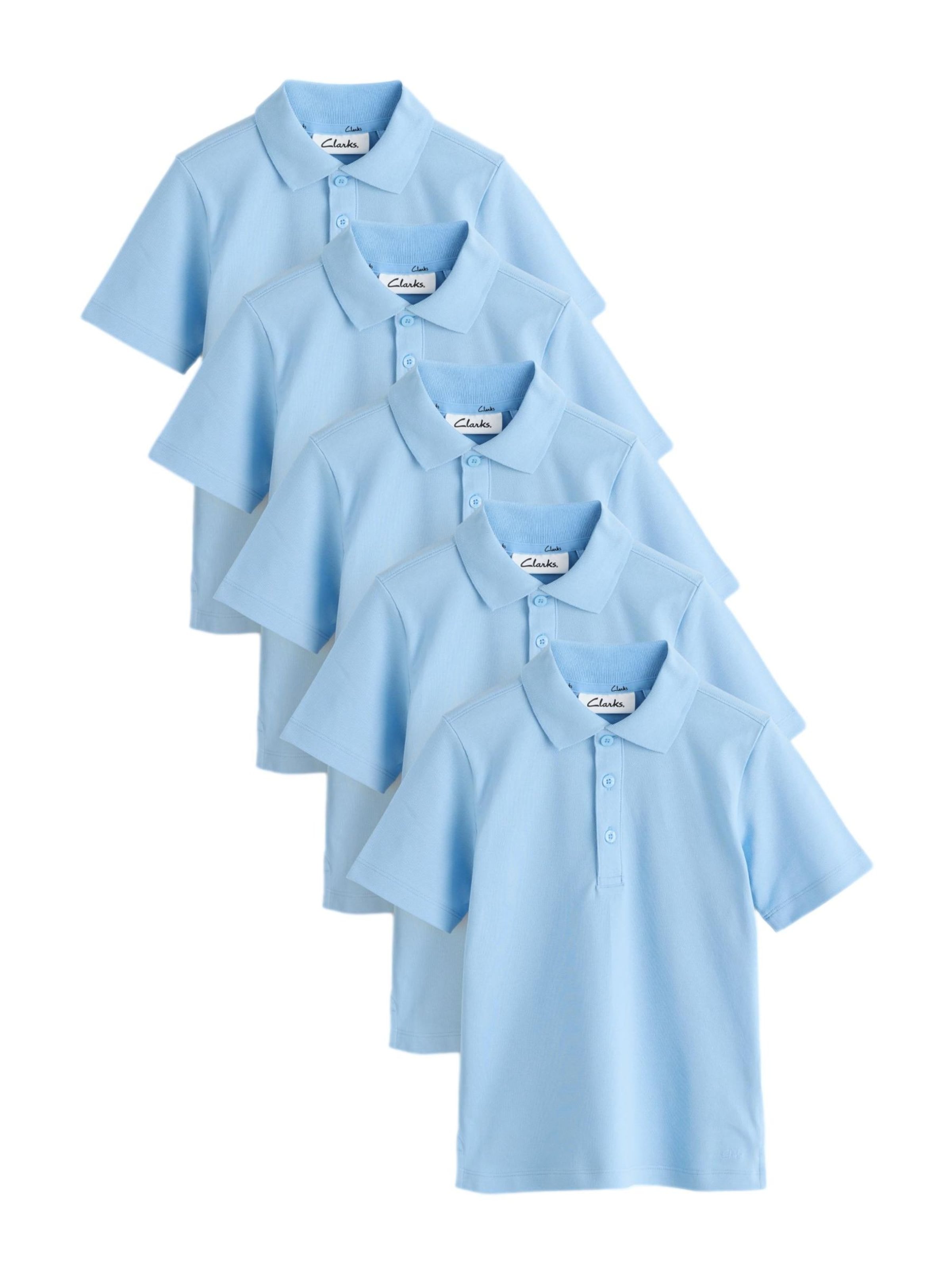 T-Shirt CLARKS en bleu : devant