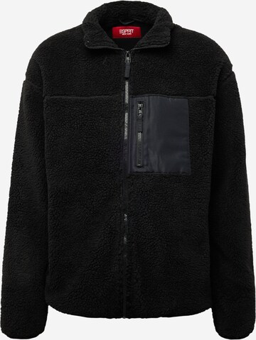 ESPRIT Демисезонная куртка в Черный: спереди
