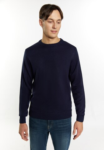 MO - Pullover 'Chabby' em azul: frente