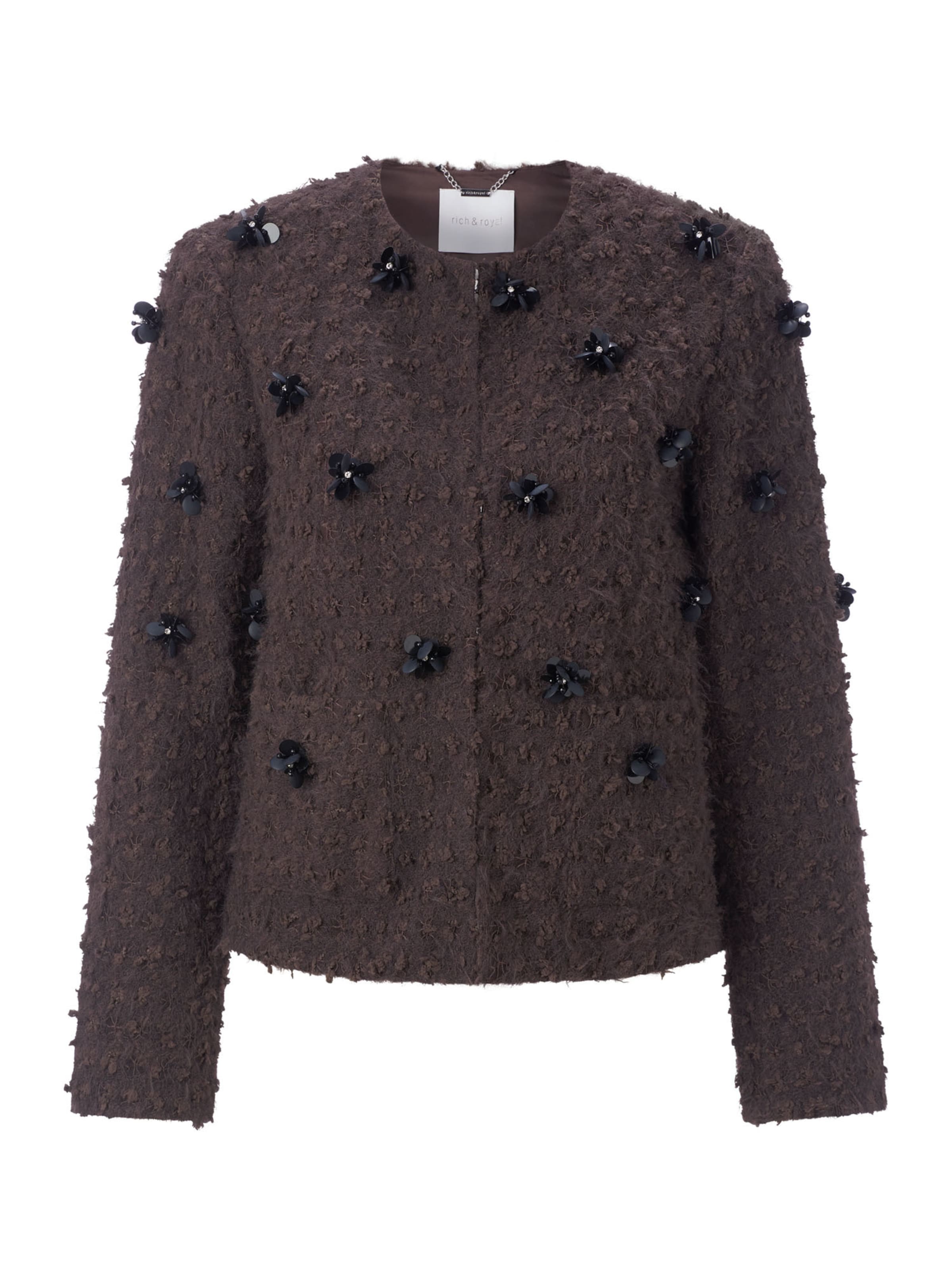 Rich & Royal - Casaco meia-estação em castanho: frente