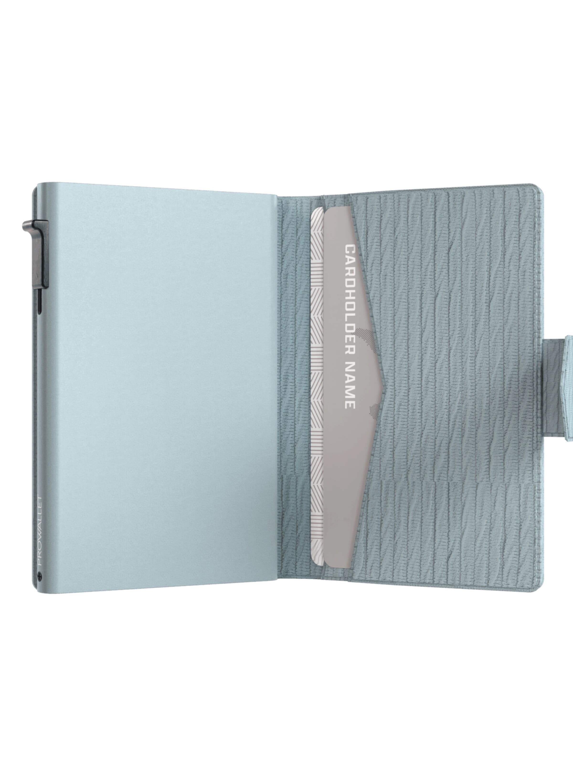Prowallet Wallet 'Pasjeshouder Plus Ripple' in Blue