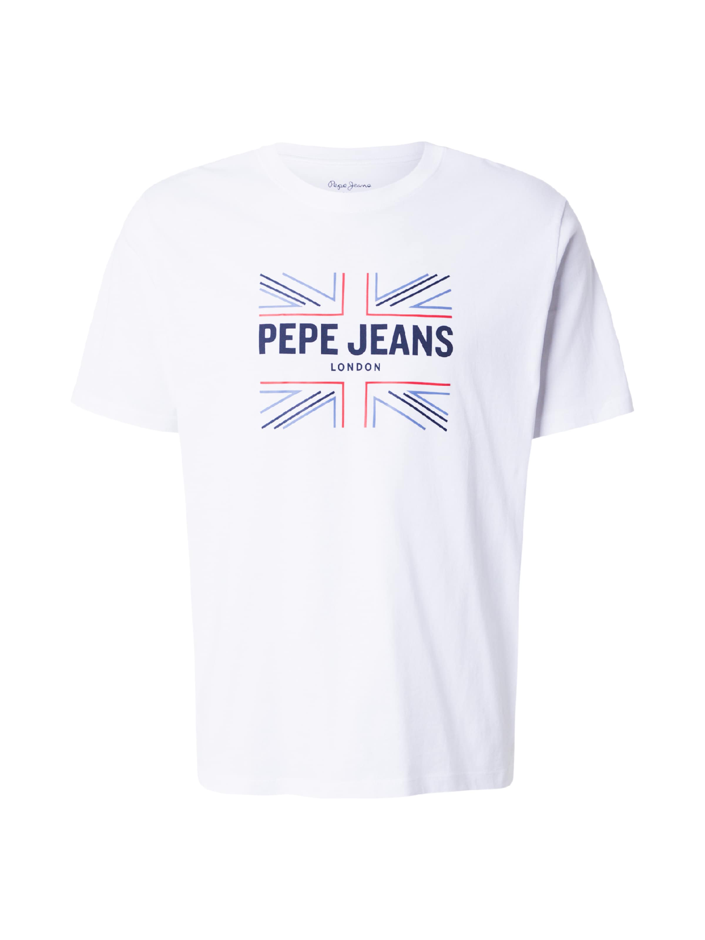 Pepe Jeans Tričko – bílá: přední strana