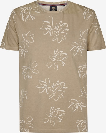 PETROL Shirt 'Petrol Industries - Heren t-shirt' in Bruin: voorkant