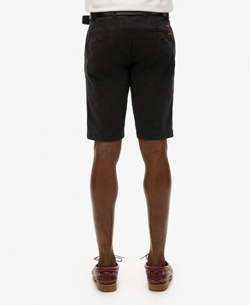 Regular Pantalon chino Superdry en noir