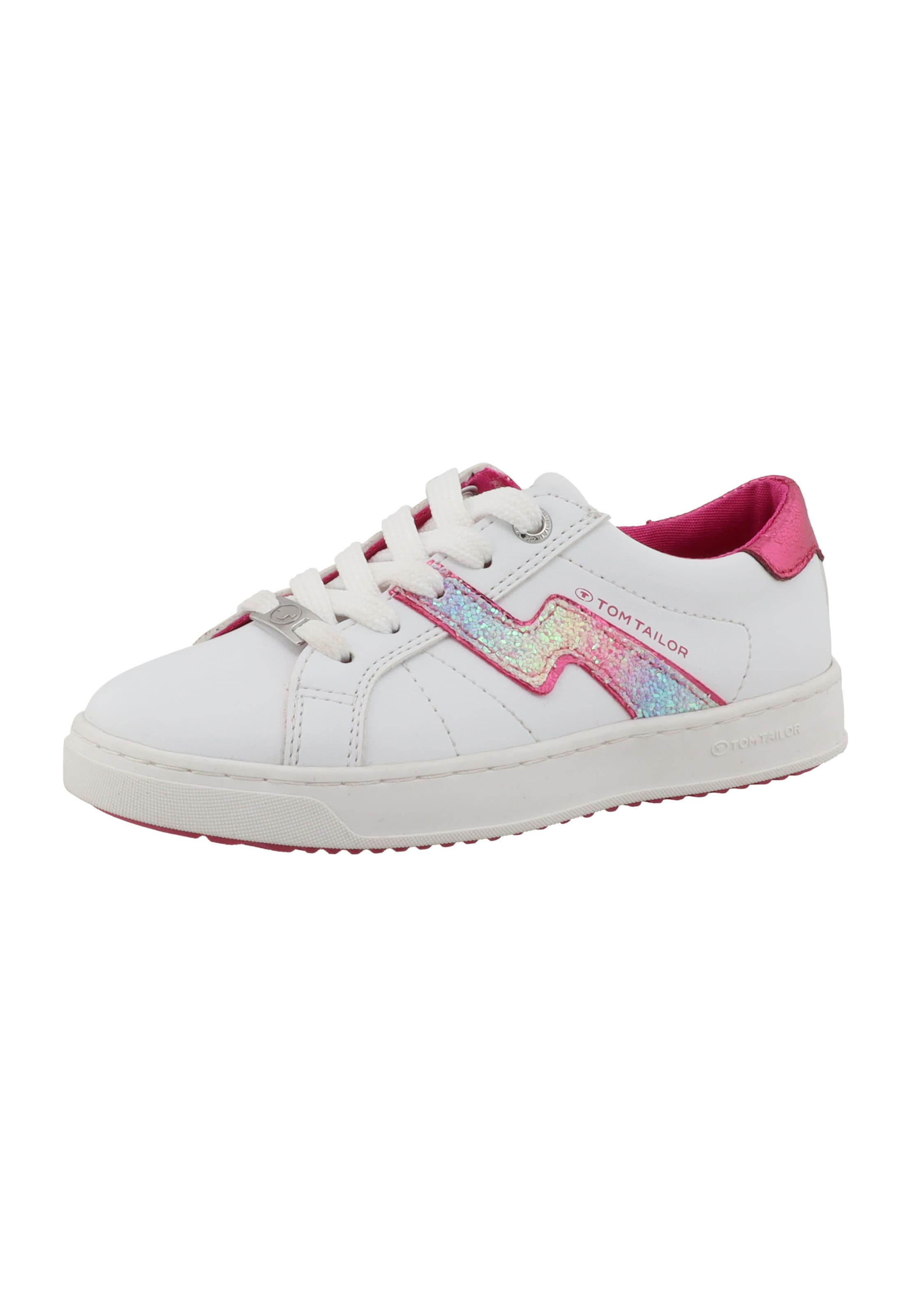 TOM TAILOR - Zapatillas deportivas en blanco: frente