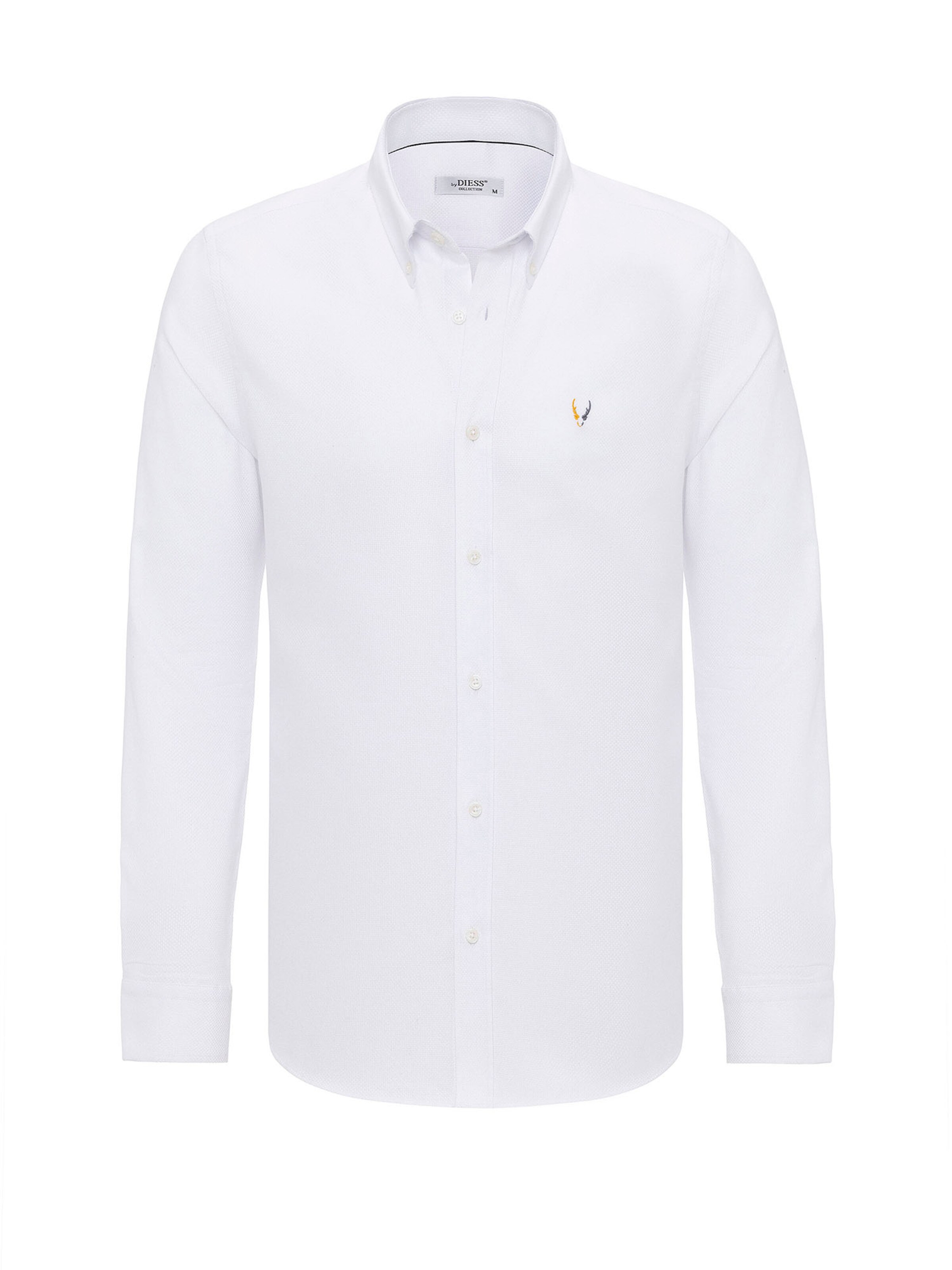 Regular fit Camicia di By Diess Collection in bianco: frontale
