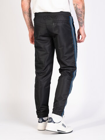 Sergio Tacchini Tapered Workout Pants 'LISTA' in Black