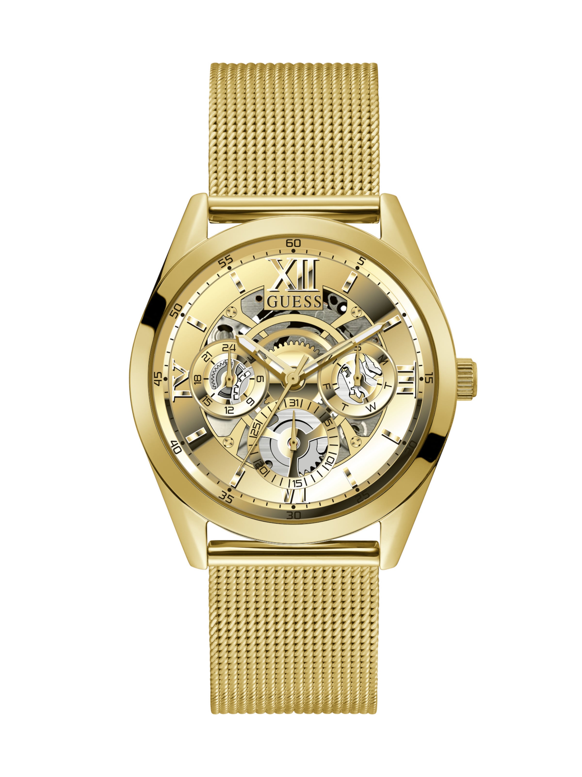 Orologio analogico 'Tailor' GUESS di colore oro / nero / argento, Visualizzazione prodotti