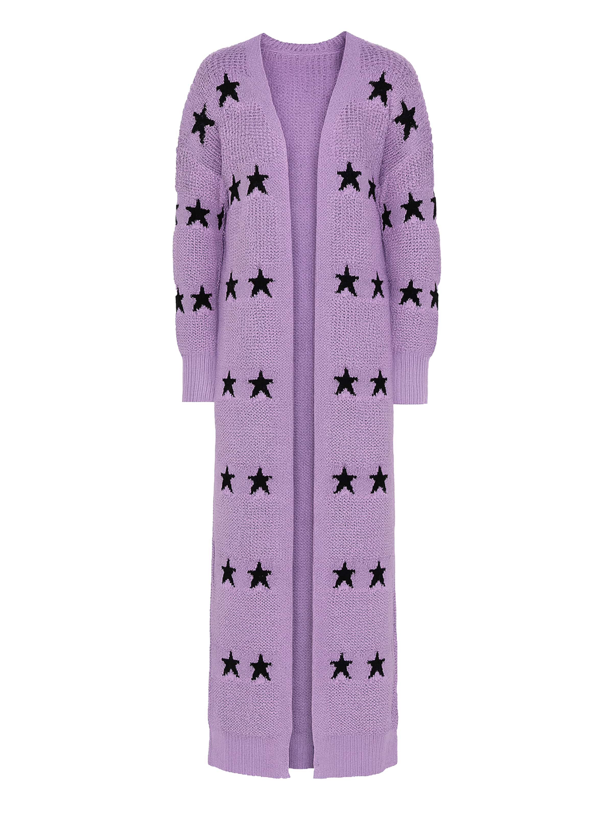 Elara Lang cardigan i lilla: forside