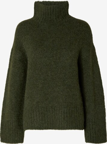 SELECTED FEMME Sweater in Green: front