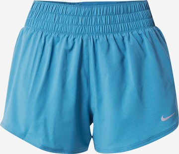 NIKE Sportbroek in Blauw: voorkant