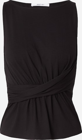 ABOUT YOU Top 'Pearl' in Black: front