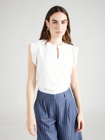 VERO MODA - Blusa 'TASSA' em branco: frente