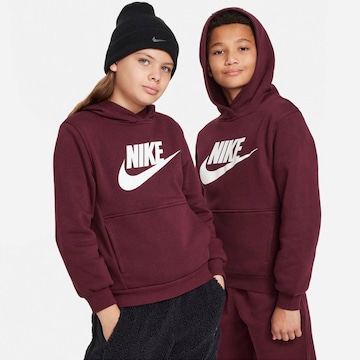 Nike Sportswear Sweatshirt 'Club FLC' in Brown: front
