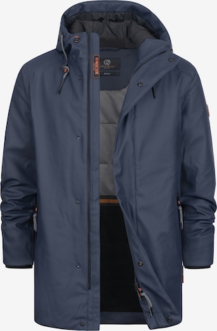 INDICODE JEANS Winterjas ' Teyler ' in Blauw: voorkant