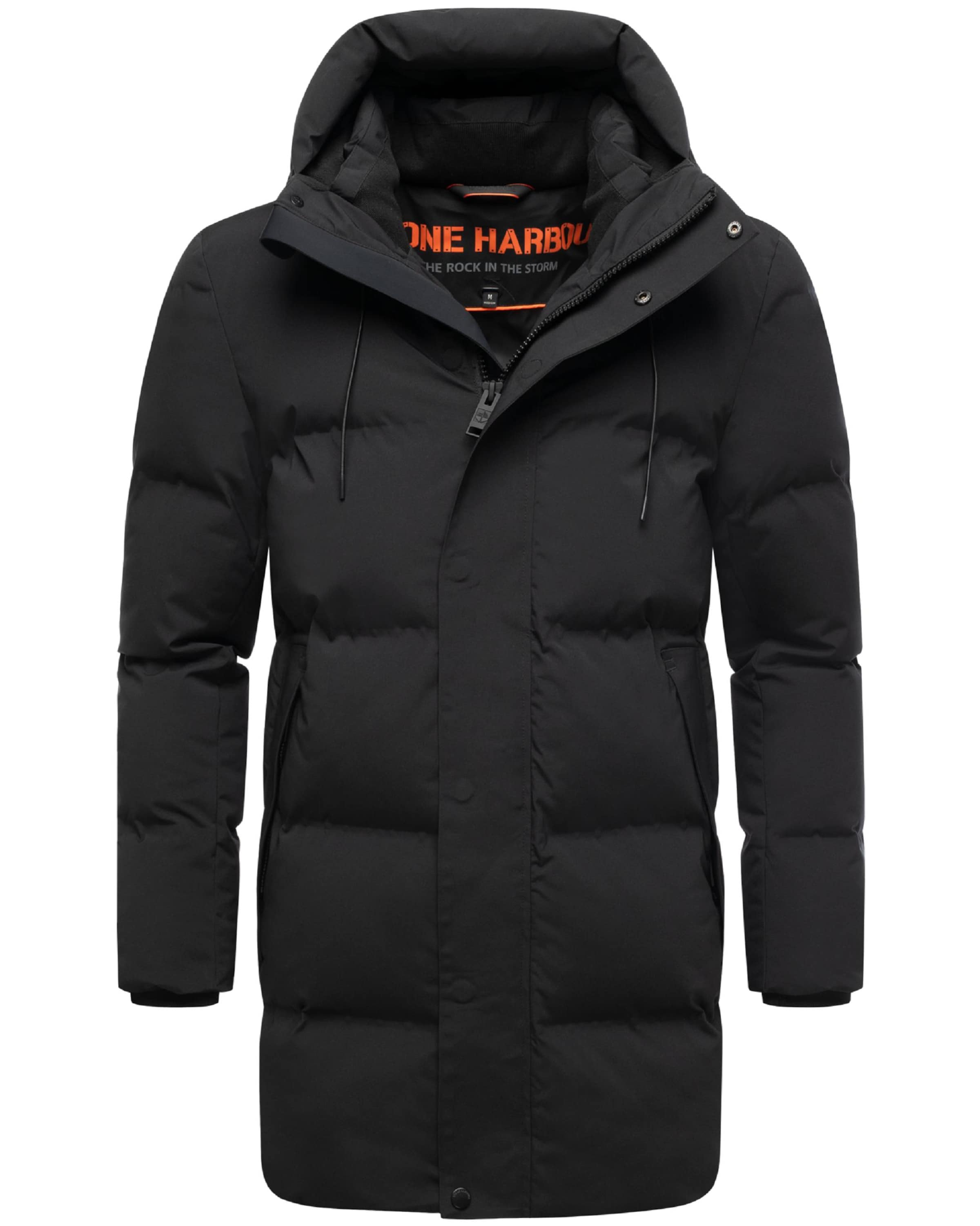 STONE HARBOUR Wintermantel 'Darianoo XX' in Schwarz