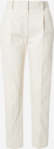 Parisienne et Alors Regular Pleat-Front Pants 'HOUDART' in Beige: front