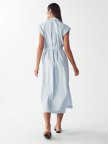 Willa Shirt dress 'Albireo' in Blue: back