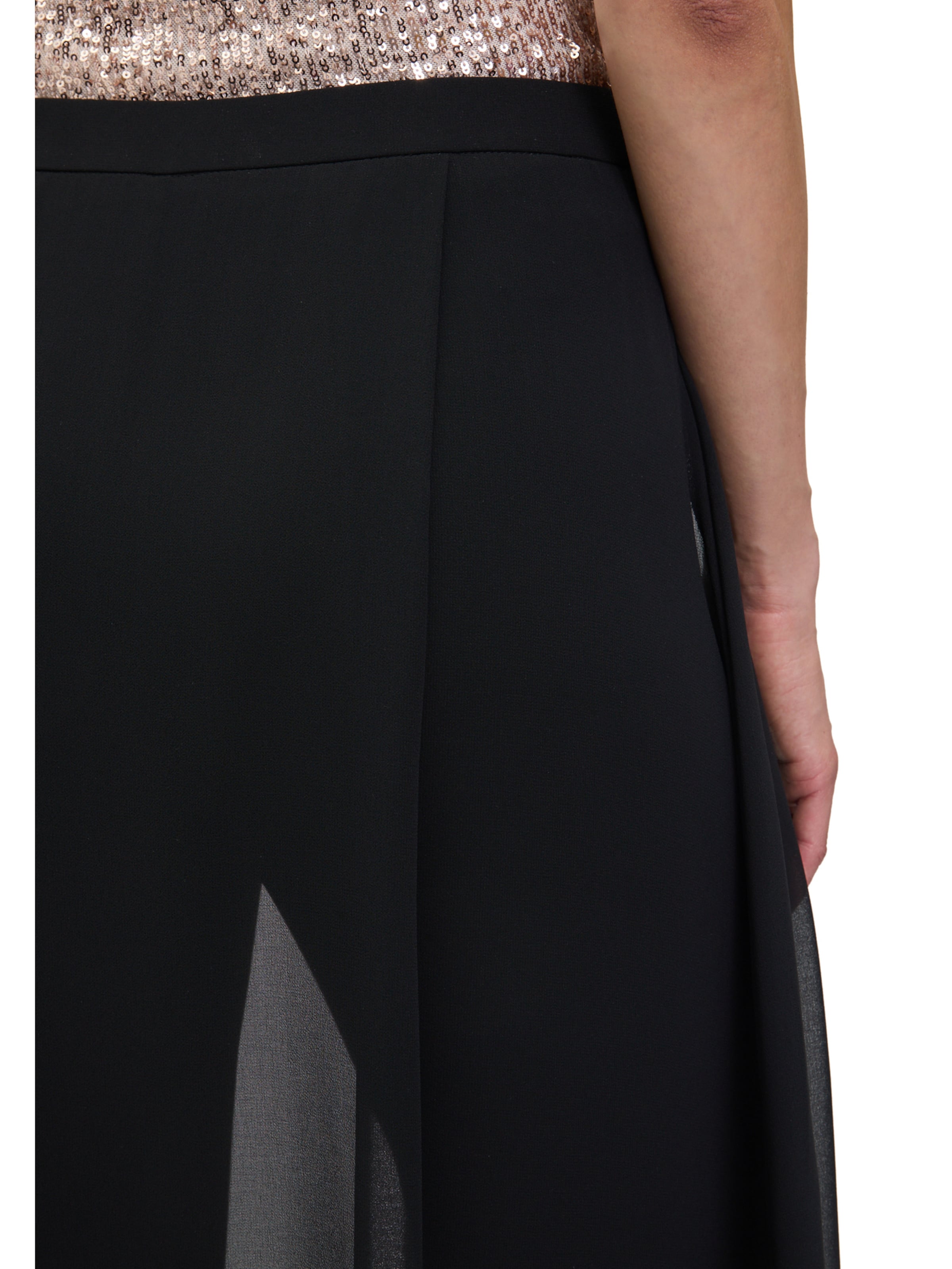 Wide leg Pantaloni di Vera Mont in nero