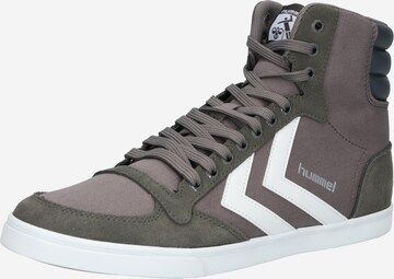 Sneaker alta di Hummel in grigio: frontale