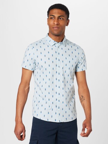 BLEND Regular fit Button Up Shirt in Blue: front