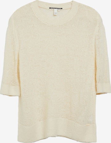 Pull-over QS en beige : devant
