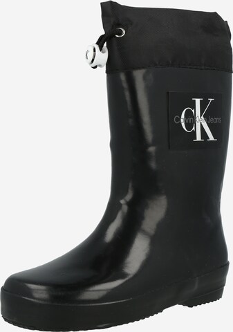 Calvin Klein Jeans Gummistiefel in Schwarz: predná strana