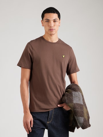 Lyle & Scott Shirt in Bruin: voorkant