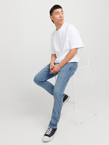 Coupe slim Jean 'JJIGlenn JJEvan' JACK & JONES en bleu