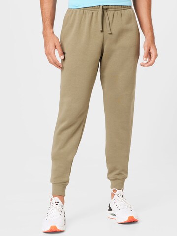 UNDER ARMOUR Tapered Sportbroek 'Rival' in Groen: voorkant