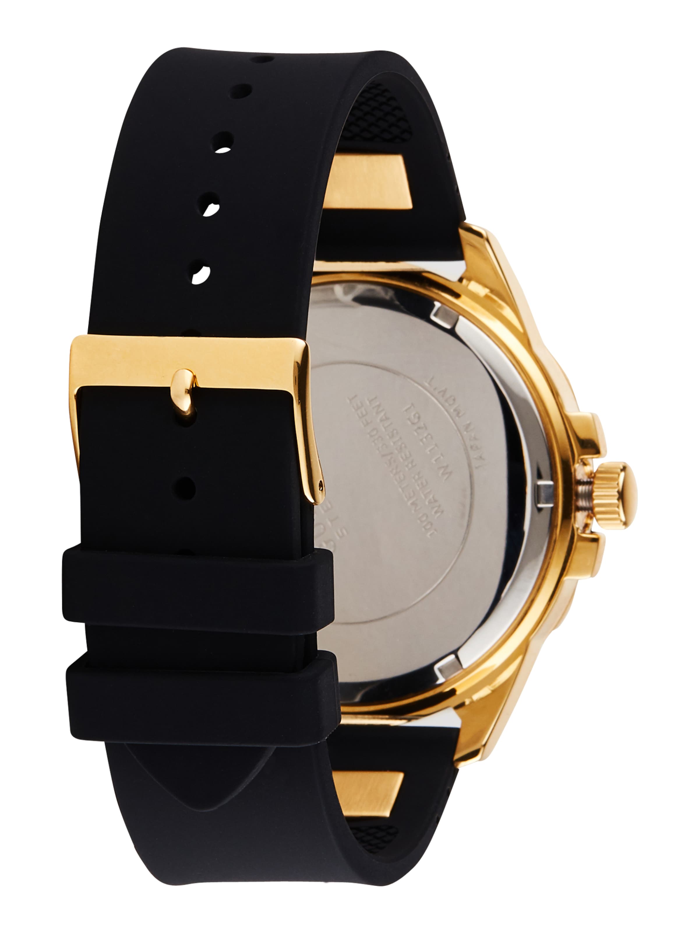 GUESS Uhr 'Frontier' in Schwarz