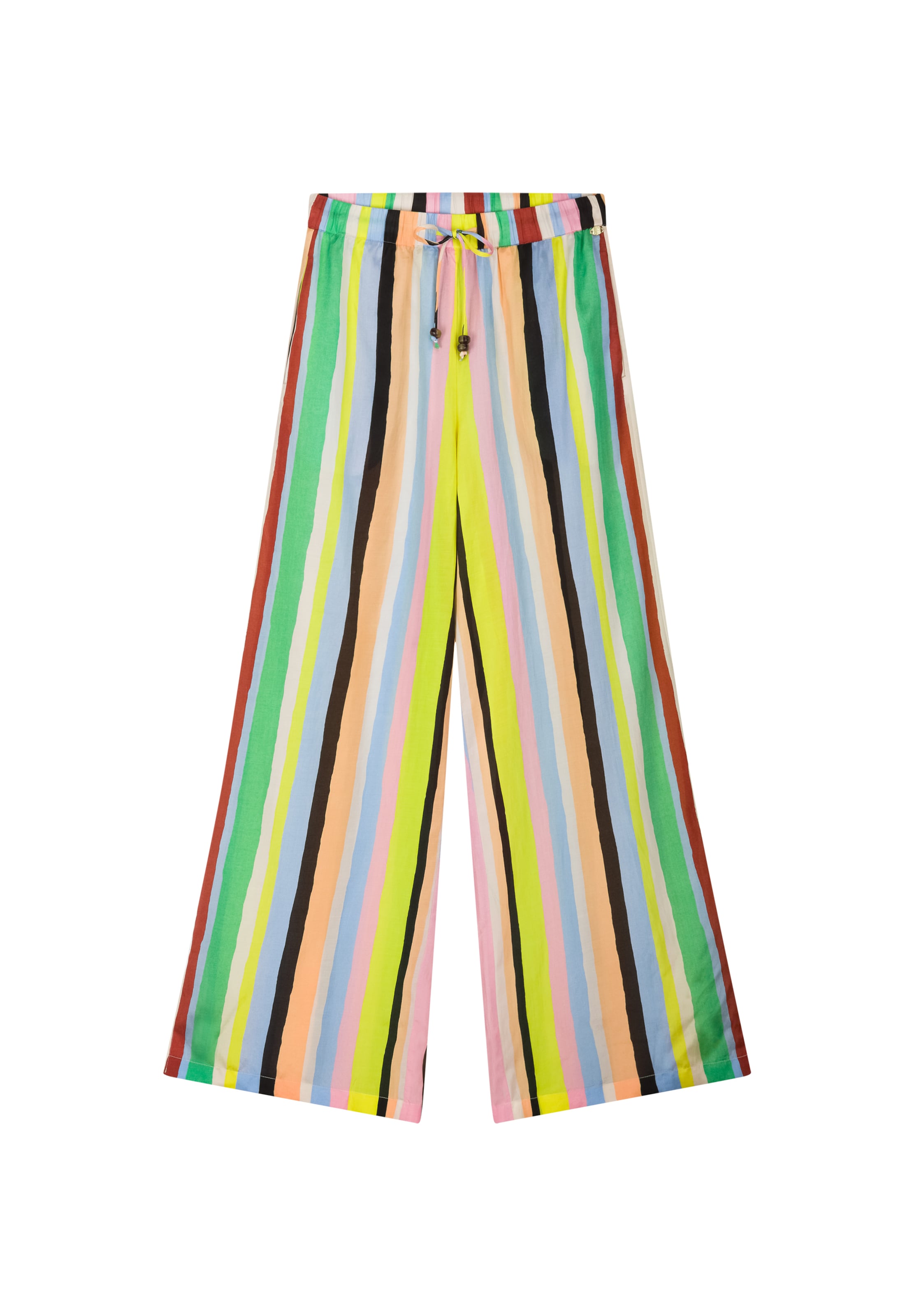 Wide Leg Pantalon Fabienne Chapot en mélange de couleurs : devant