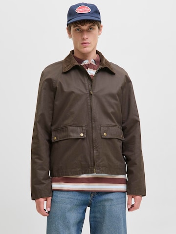 Veste mi-saison JACK & JONES en marron : devant