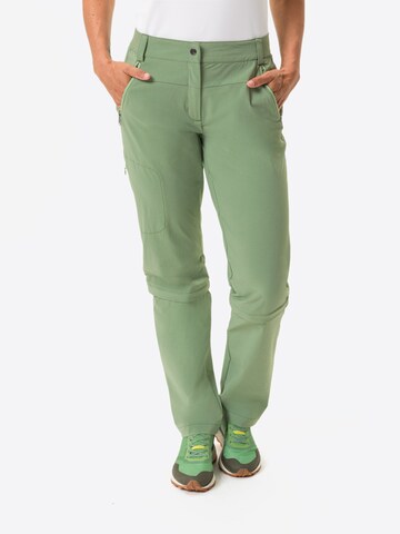 VAUDE Regular Outdoor Pants 'Farley' in Green: front