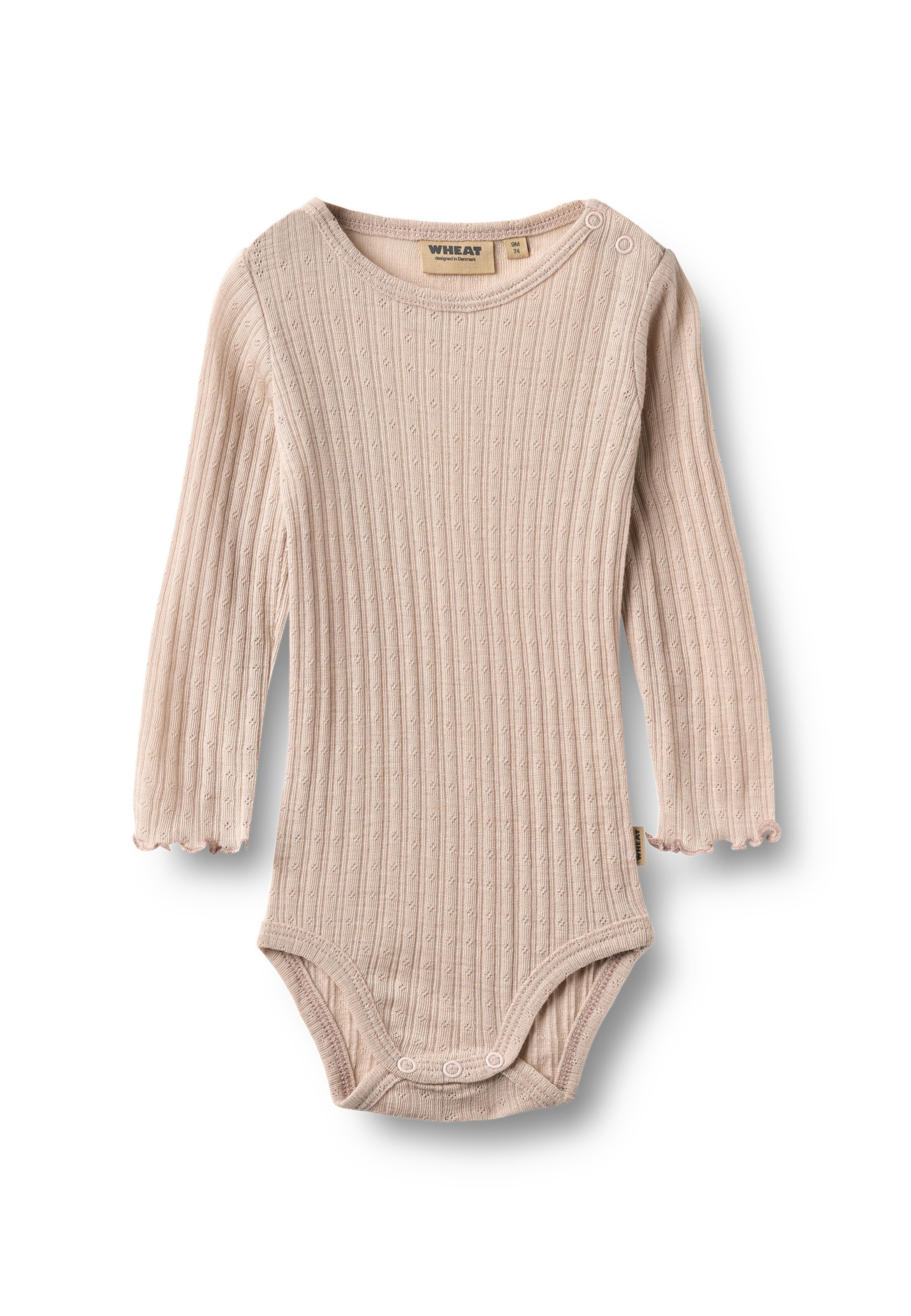 Tutina / body per bambino 'Liea' di WHEAT in beige: frontale