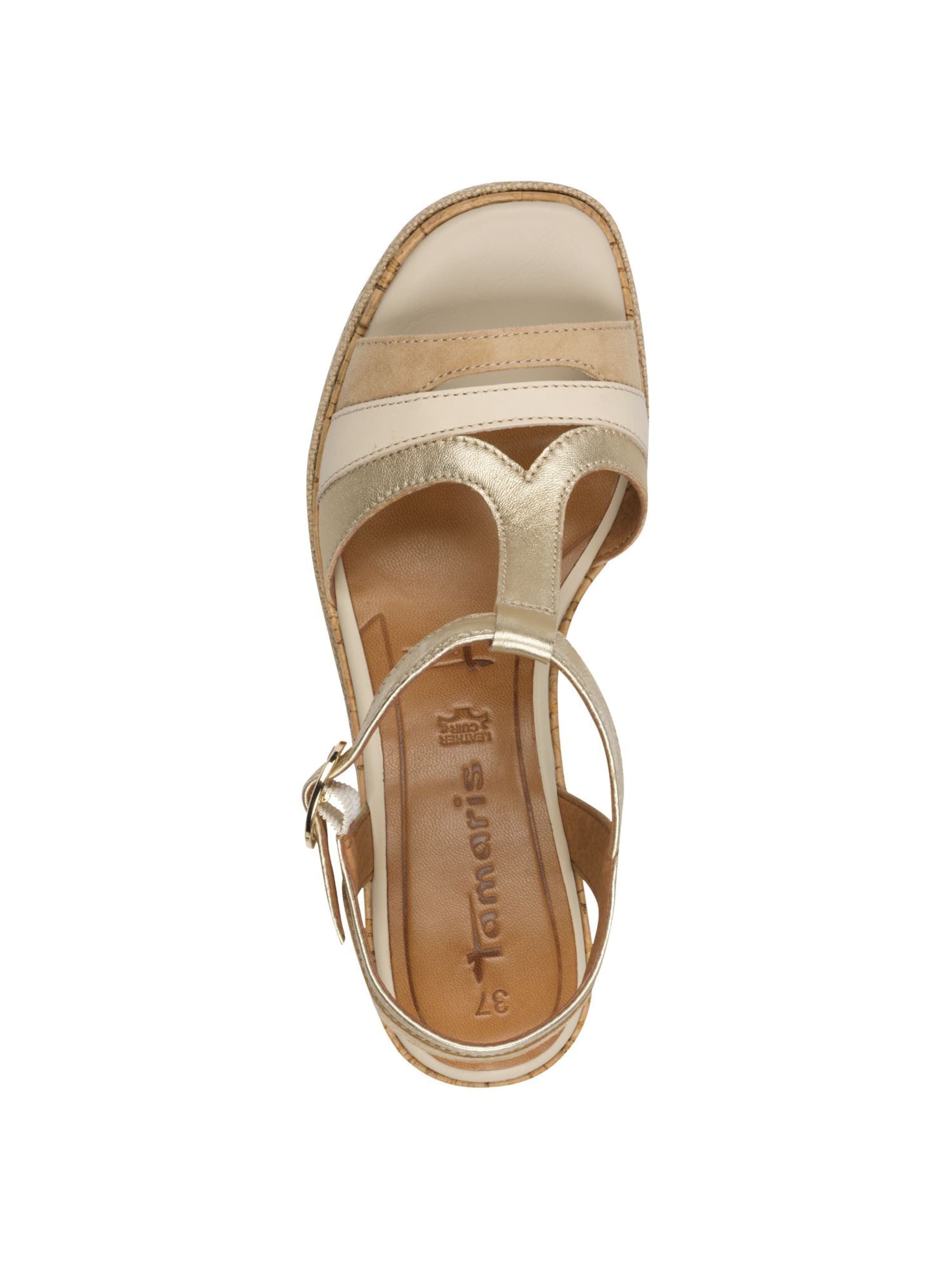 Sandales Tamaris en or