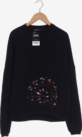 Desigual Sweatshirt & Zip-Up Hoodie in S in Black: front