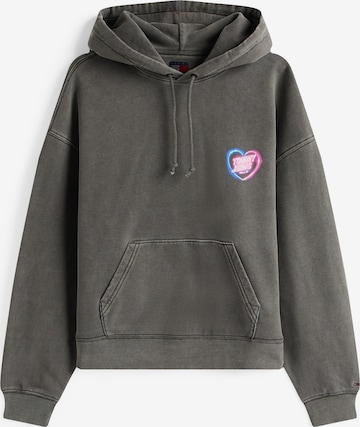 Tommy JeansSweater majica - crna boja: prednji dio