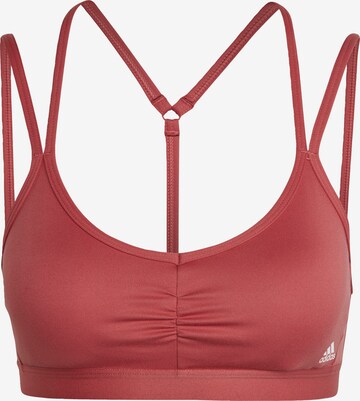 Bustier Soutien-gorge de sport ADIDAS SPORTSWEAR en rouge : devant