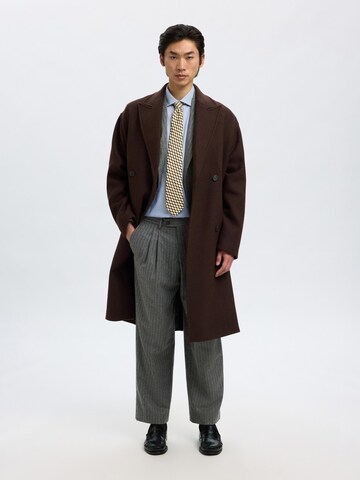 Loosefit Pantalon à pince SELECTED en gris