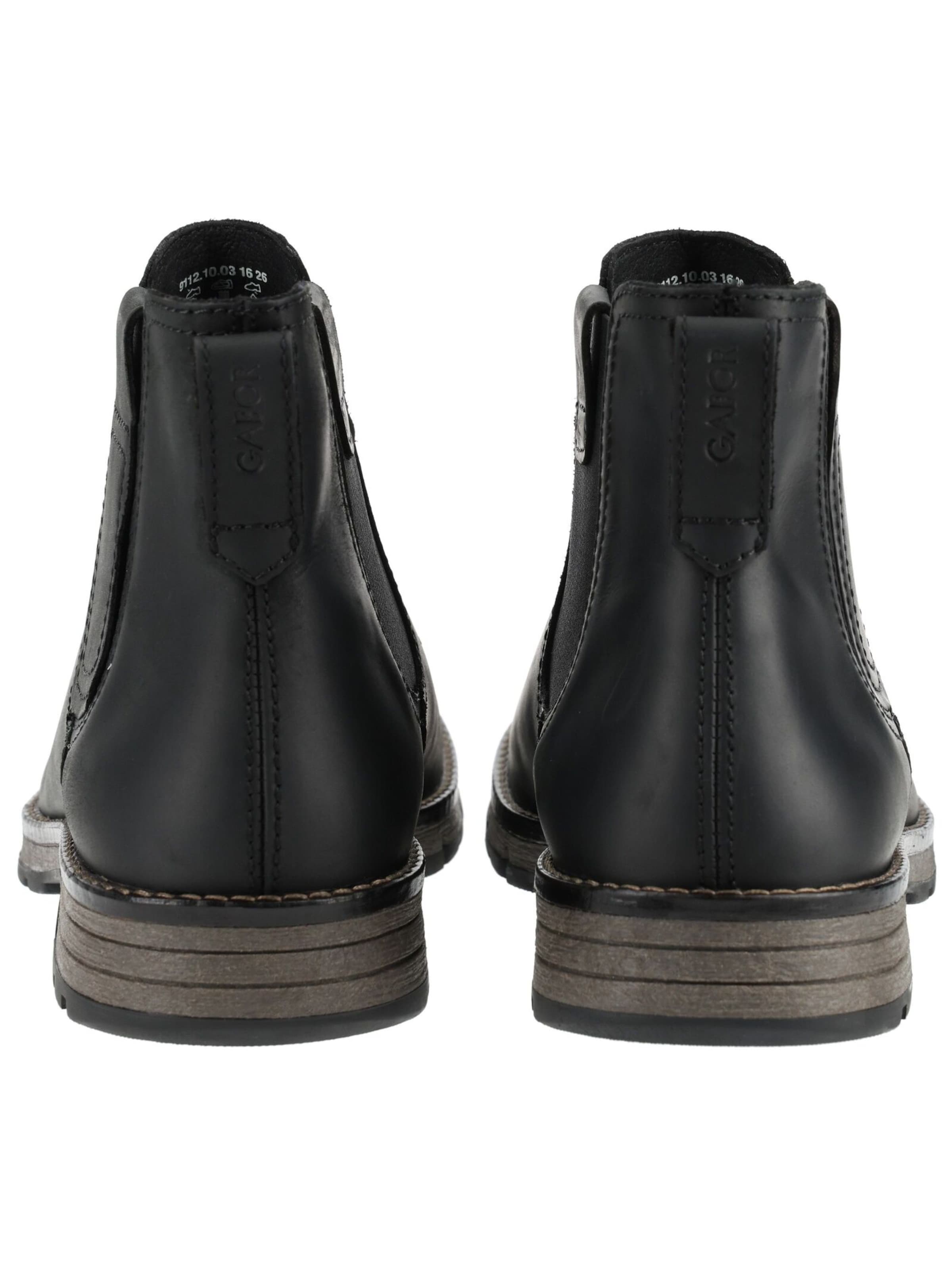 GABOR Chelsea Boots in Schwarz