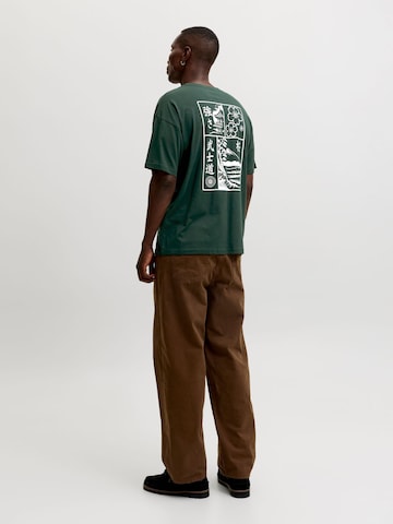 T-Shirt 'JJDYLAN' JACK & JONES en vert