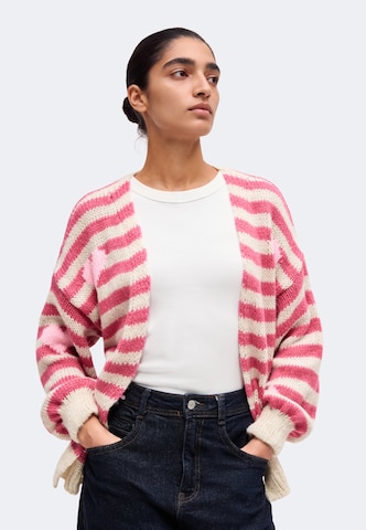 Hailys Knit Cardigan 'Ka44rena' in Pink: front