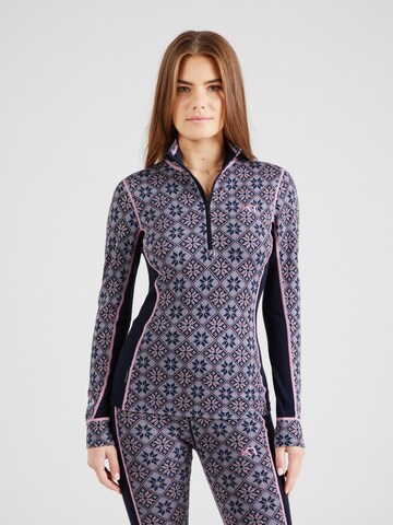 KariTraa Base Layer 'Rose' in Blue: front